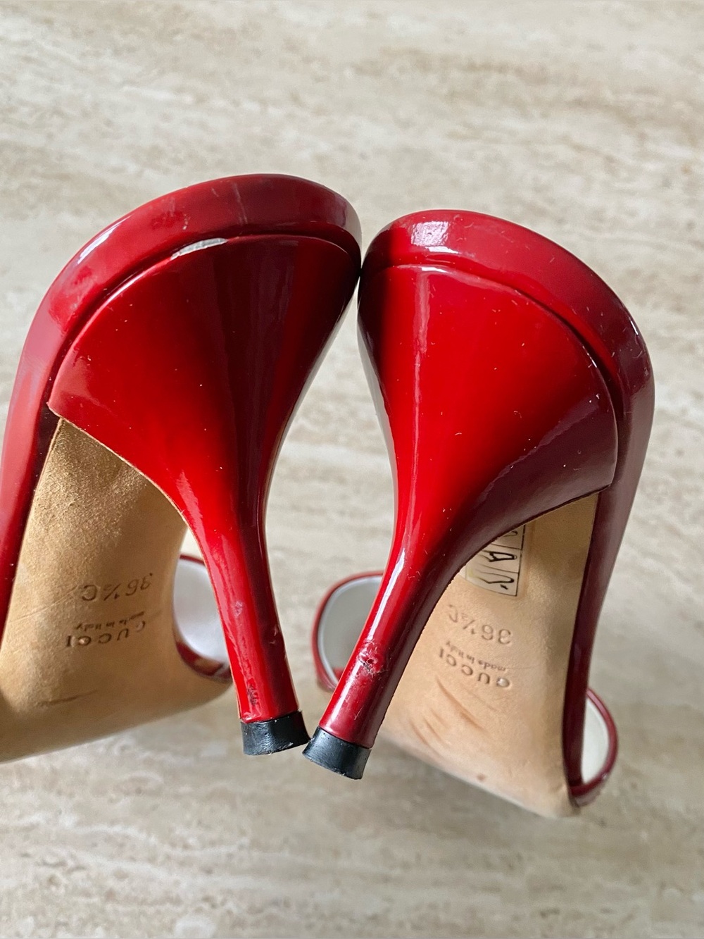 Vintage Gucci Star Bow Horsebit Mule Sandal Heels - Picture 9 of 12